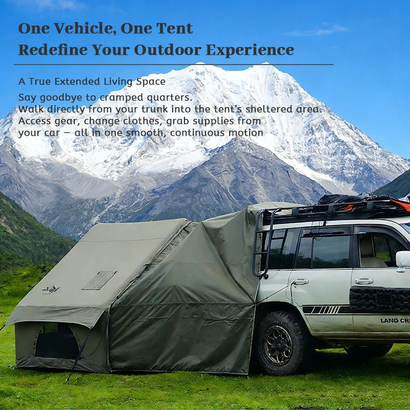 PAKICETUS Inflatable camping tent 4-8 people with windows portable water-resistant camping tent  Four season tents