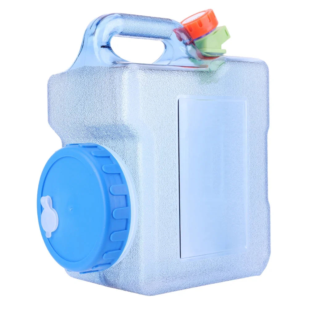 3L Camping Water Tank with Spigot Water Storage Carrier Multifunction Water Storage Container for Hiking Self-Driving Tour