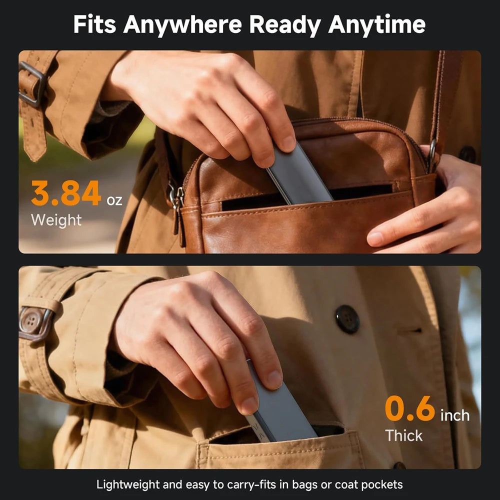 Hand Warmers Rechargeable 2 Pack 6000mAh Magnetic Electric Hand Warmer with LED Display Portable Camping Tech Gifts Outdoors