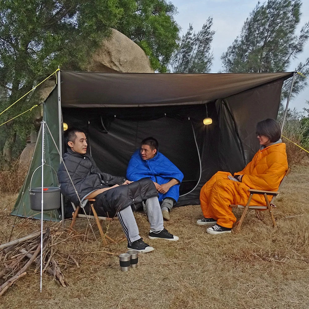 Bushcraft Tent Baker Style Outdoor Camping Multifunction Bushcraft Shelter Woodland Tent Backwoods Hot Tents for 2 Persons