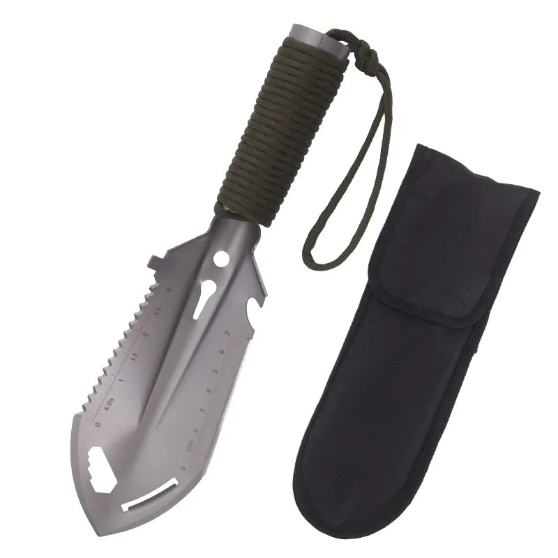 Camping Portable Engineer Shovel Hiking Trowel Field Survival Tools Ultralight Small Multitool Ordnance Shovel