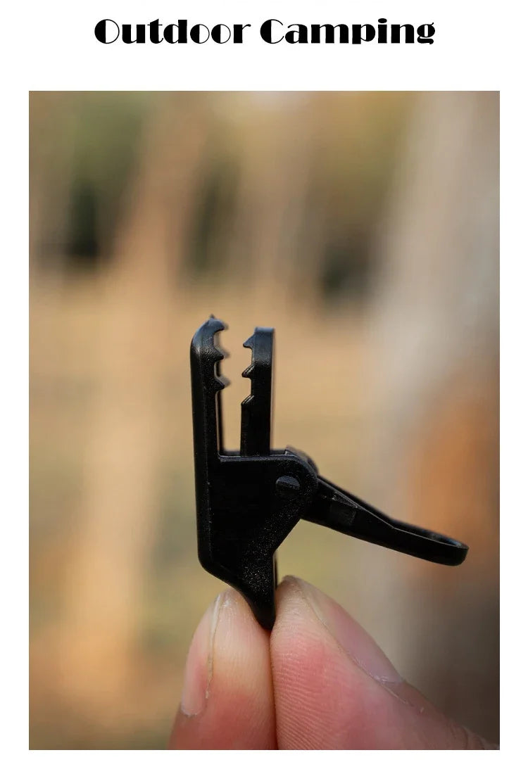 10/20/50pcs Sturdy Tent Clips for Outdoor Tarpaulin Clips Anti-wind Fixed Camping Tent Hook Crocodile Clamp Clip for Camping