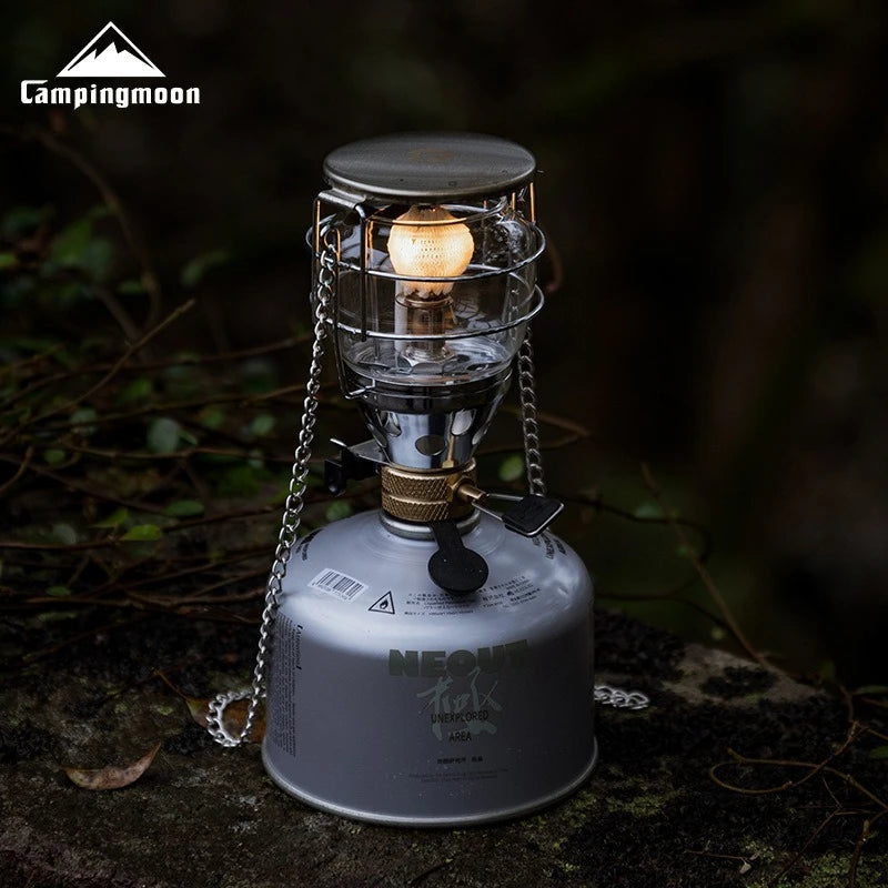 CAMPINGMOON T-4 Outdoor Lighting, Tent Light, Medium-sized Portable Small Lantern, Campsite Gas Light