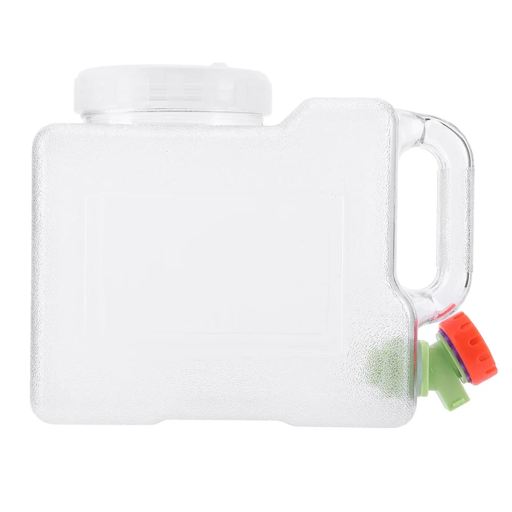 3L Camping Water Tank with Spigot Water Storage Carrier Multifunction Water Storage Container for Hiking Self-Driving Tour