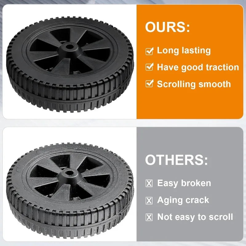 Grill Wheels Replacement Parts for Charbroil Various Models Other Brands Multi-functional Barbecue Grills Kitchen Accessories