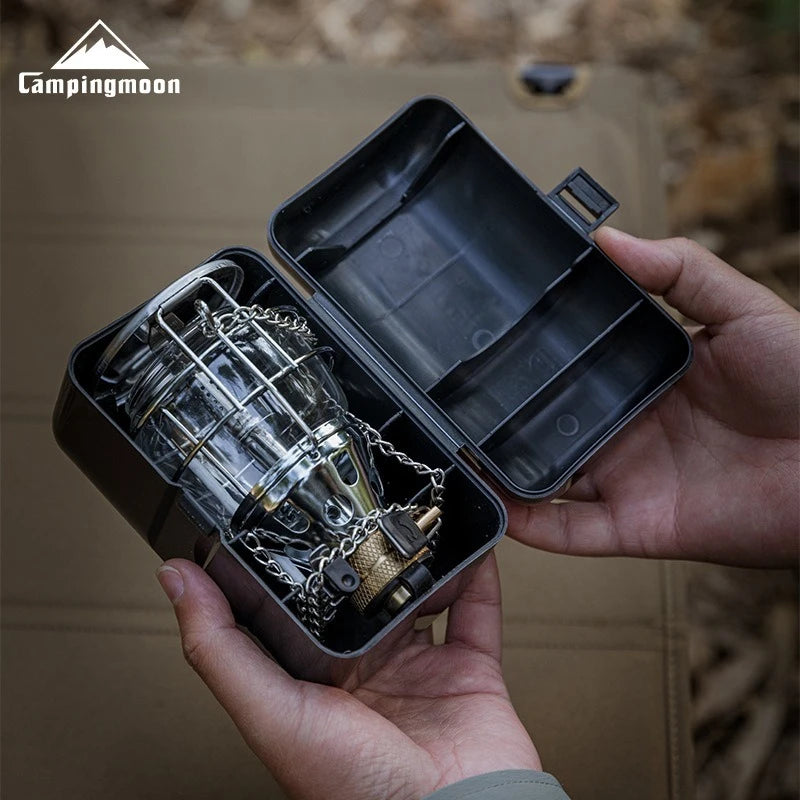 CAMPINGMOON T-4 Outdoor Lighting, Tent Light, Medium-sized Portable Small Lantern, Campsite Gas Light