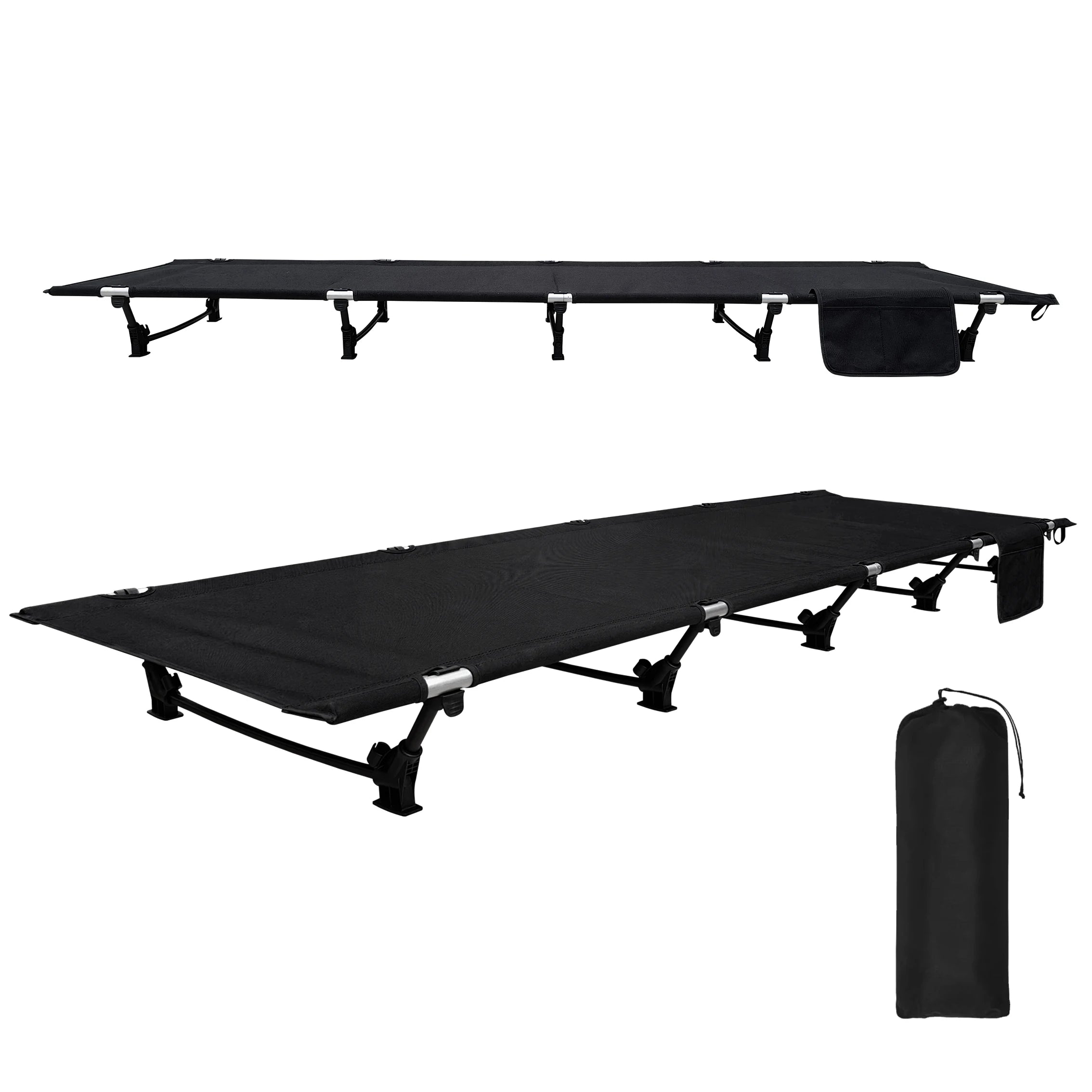 Camping Cot Portable Folding Bed Outdoor Ultralight Compact Tent Bed for Camping Travel Hiking Sleeping Cot