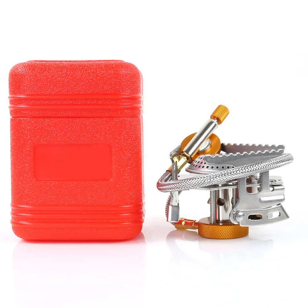 Camping Gas Stove Portable Folding Outdoor Stove Tourist Equipment For Cooking Hiking Picnic 3500W