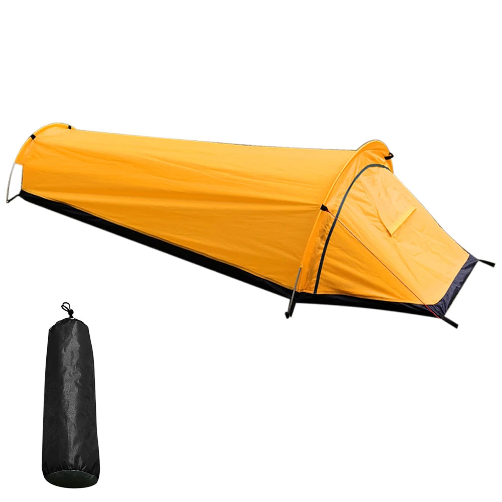 Backpacking Tent Outdoor Hiking Camping Sleeping Bag Tent Waterproof Lightweight Single Person Tent