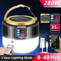 Outdoor Solar LED Camping Lights USB Rechargeable Portable Lanterns Emergency Lights For Fishing Camping Lighting