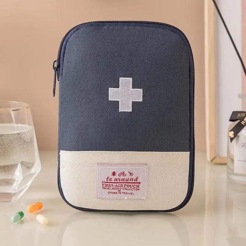 Portable Medical Bag Medicine Storage Bag Small Medical Bag for Going Out Travel Storage First Aid Kit Dopamine Macaron Color