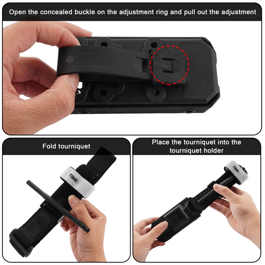 Outdoor EMT Tourniquet Nylon Storage Box Simple Medical Equipment Supplies Accessory Molle Survival Kit Gear Tool Bag