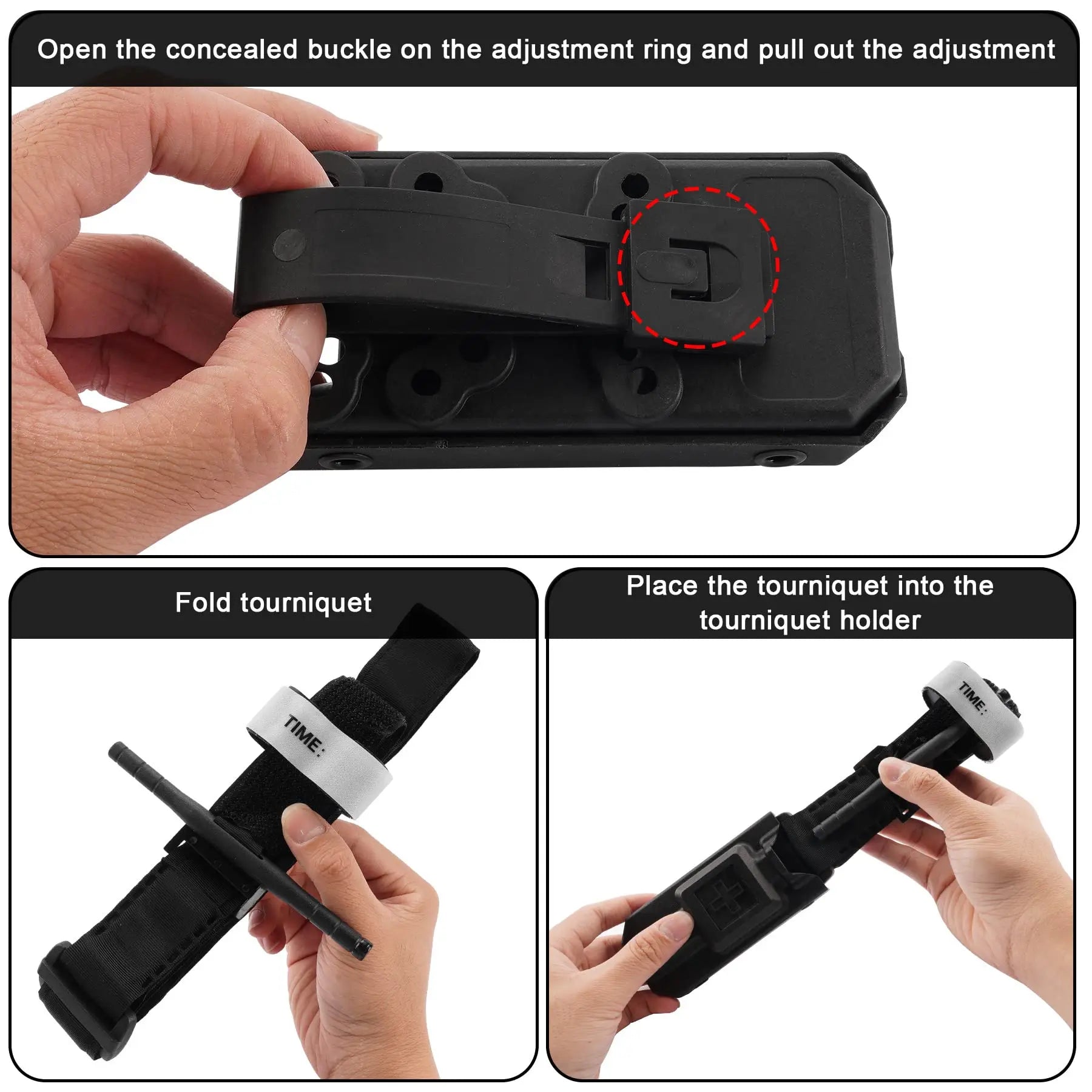 Outdoor EMT Tourniquet Nylon Storage Box Simple Medical Equipment Supplies Accessory Molle Survival Kit Gear Tool Bag