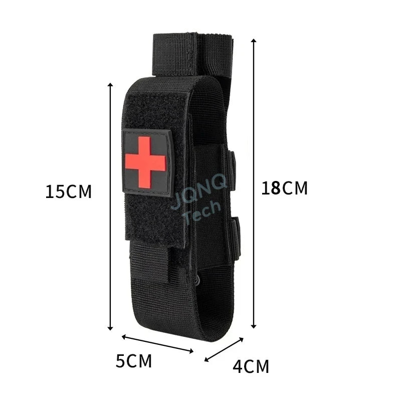New Tactical Cat First Aid Nylon Tourniquet Pouch Single Pistol Case Outdoor Hunting Knife Holster Medical Scissor Packs