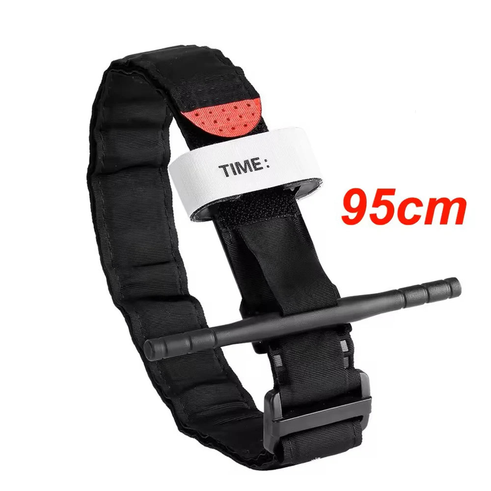 Emergency Tourniquet Tactical - Single Handed Medical First Aid Strap for Outdoor, Hiking, Camping, Travel, Survival Kit