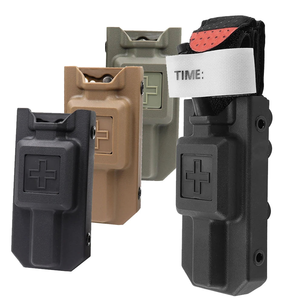 Outdoor EMT Tourniquet Nylon Storage Box Simple Medical Equipment Supplies Accessory Molle Survival Kit Gear Tool Bag