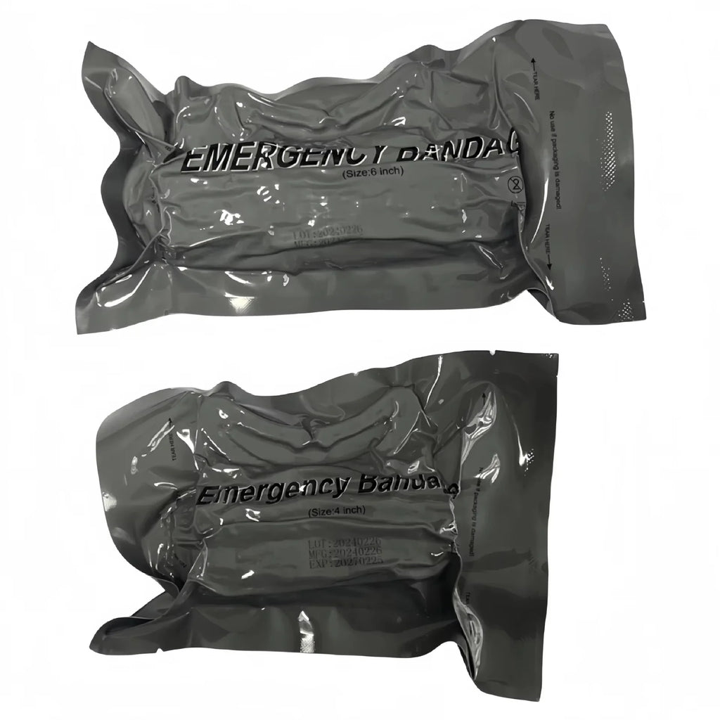 4inch/6inch Medical Trauma Kit Israeli Bandage Emergency First Aid for Outdoor Camping Hiking - Wound Care Security Protection