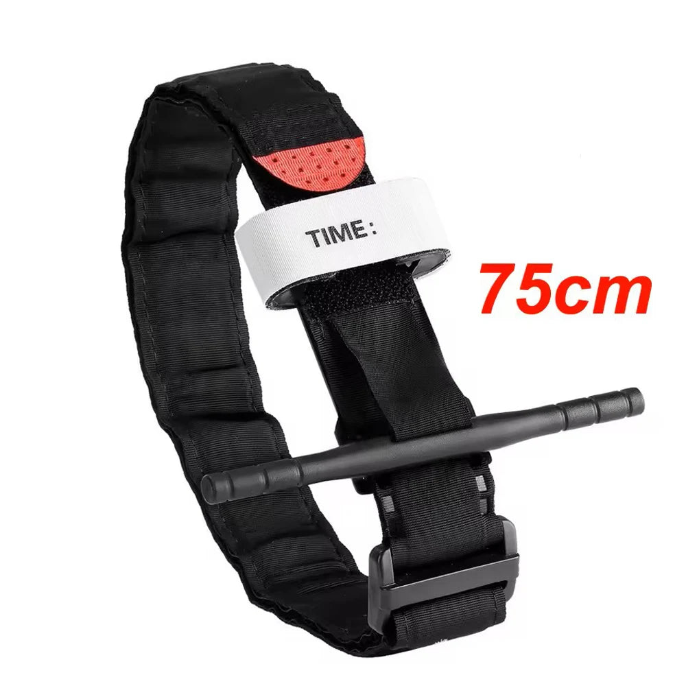 Emergency Tourniquet Tactical - Single Handed Medical First Aid Strap for Outdoor, Hiking, Camping, Travel, Survival Kit