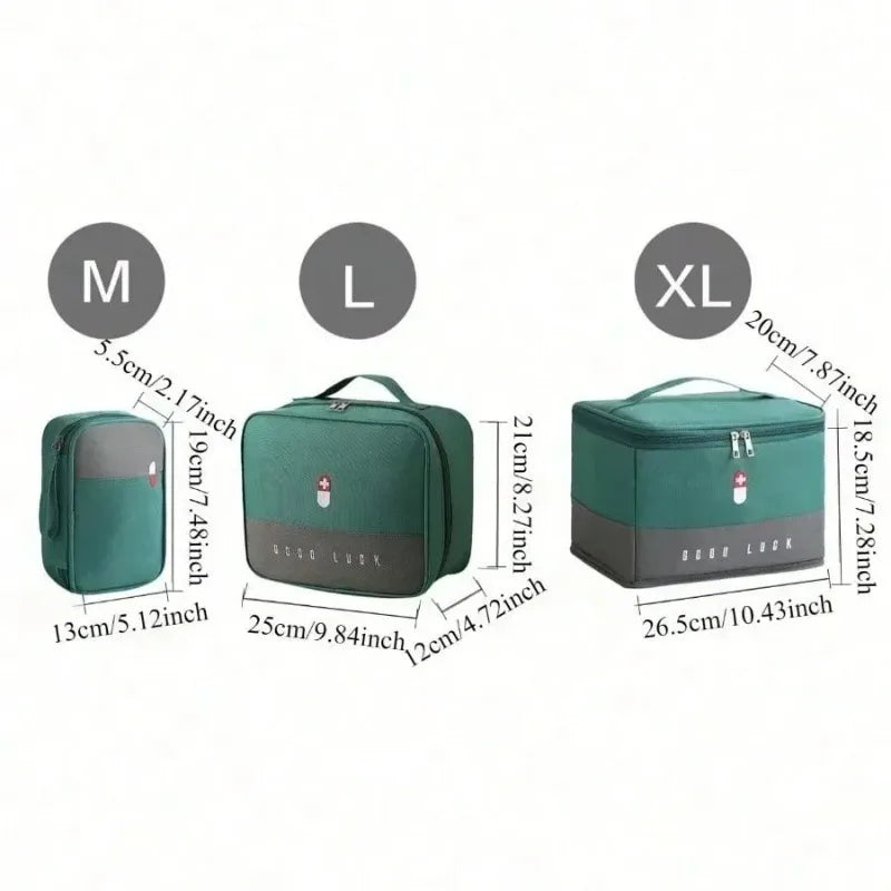 Large-Capacity Thickened Medicine Box Layered Family First Aid Kit Medicine Boxes Medicine Cabinet Portable Fabric Storage Bag