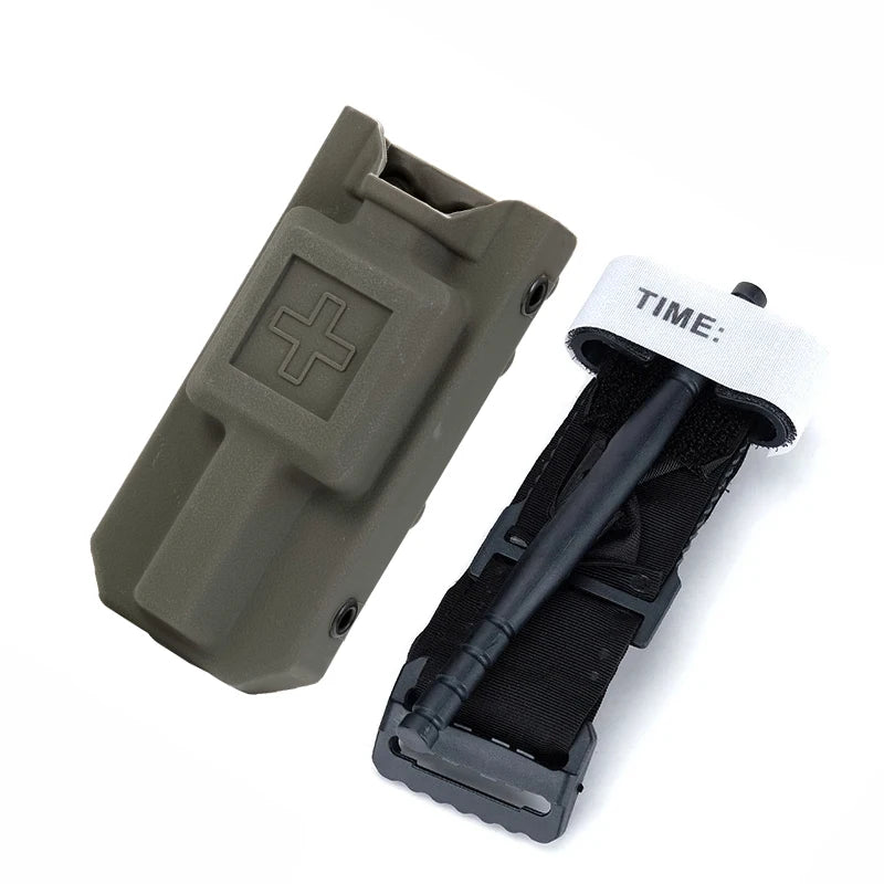 Outdoor EMT Tourniquet Nylon Storage Box Simple Medical Equipment Supplies Accessory Molle Survival Kit Gear Tool Bag