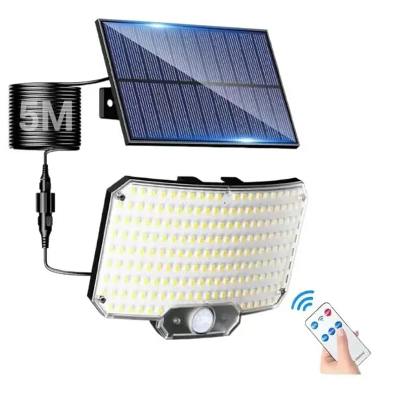 Solar Lights Outdoor 234LED 3 Modes Motion Sensor Flood Lights with Remote IP65 Waterproof Security Solar Lights for Outside