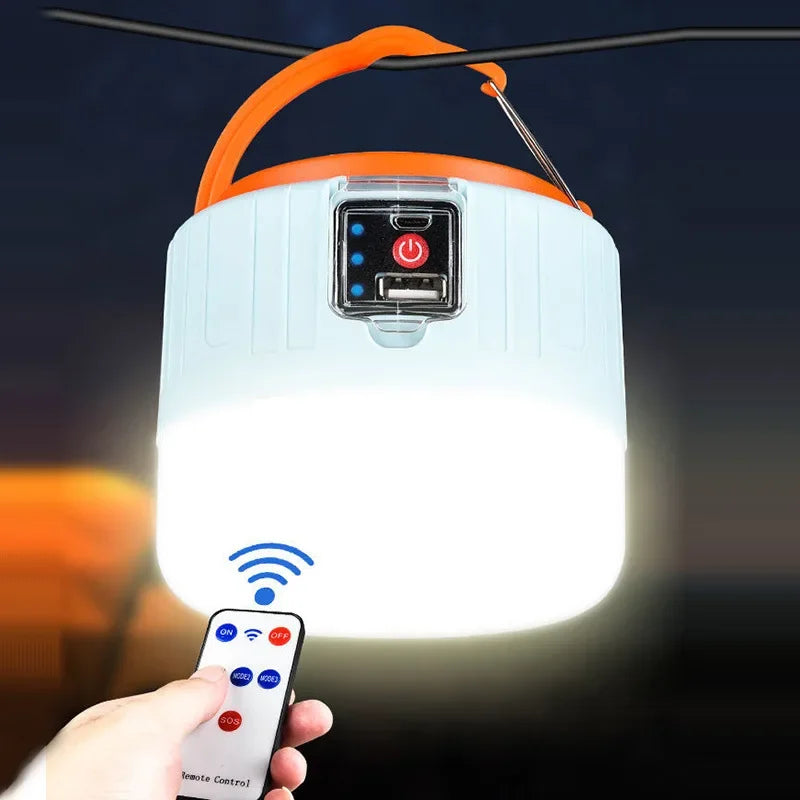 High Power LED Camping Light USB Rechargeable Bulb Outdoor Lamp Portable Lantern Emergency Lighting