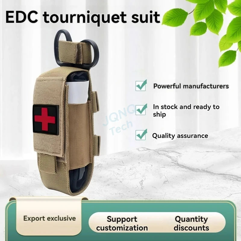 New Tactical Cat First Aid Nylon Tourniquet Pouch Single Pistol Case Outdoor Hunting Knife Holster Medical Scissor Packs