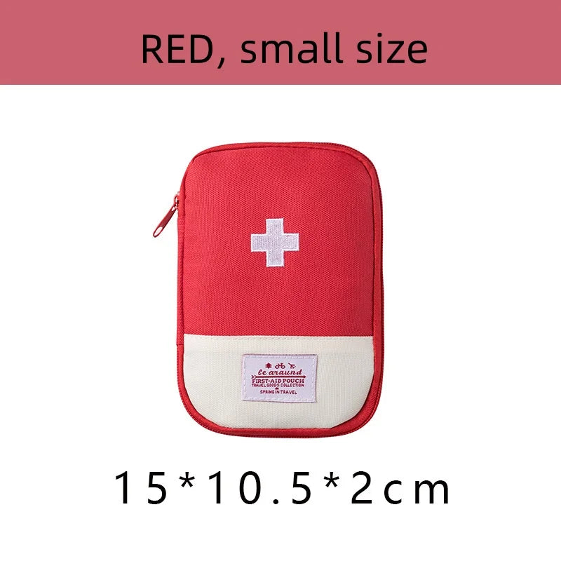 Portable Medical Bag Medicine Storage Bag Small Medical Bag for Going Out Travel Storage First Aid Kit Dopamine Macaron Color
